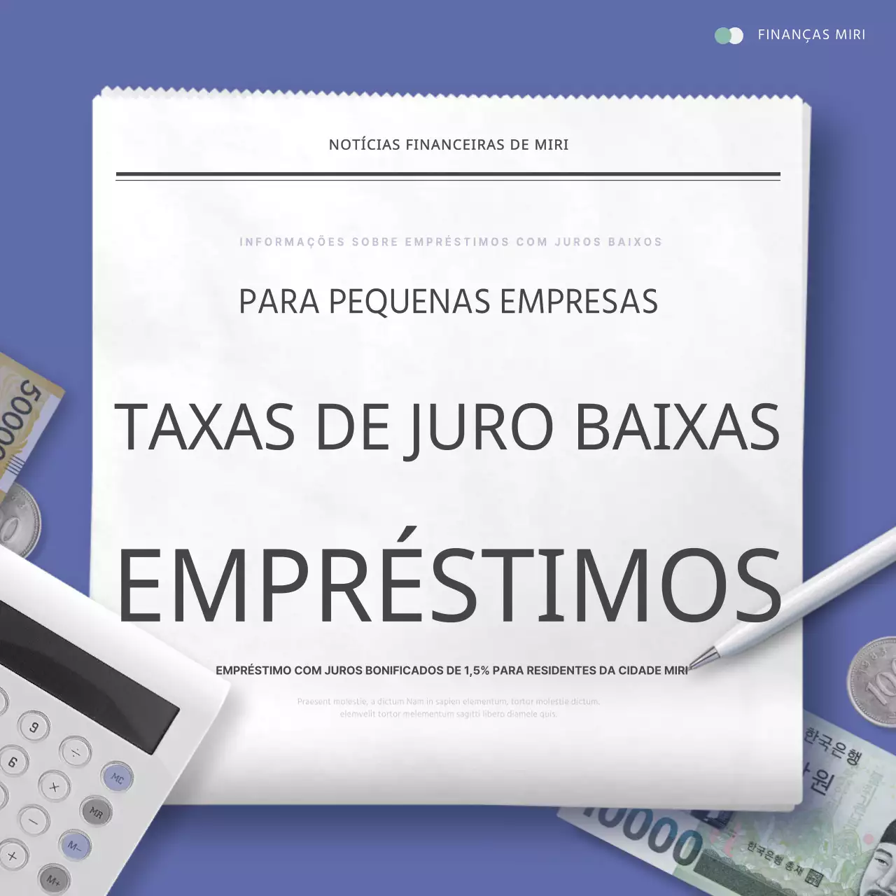 Sobre os empréstimos simples com juros baixos em azul e menta