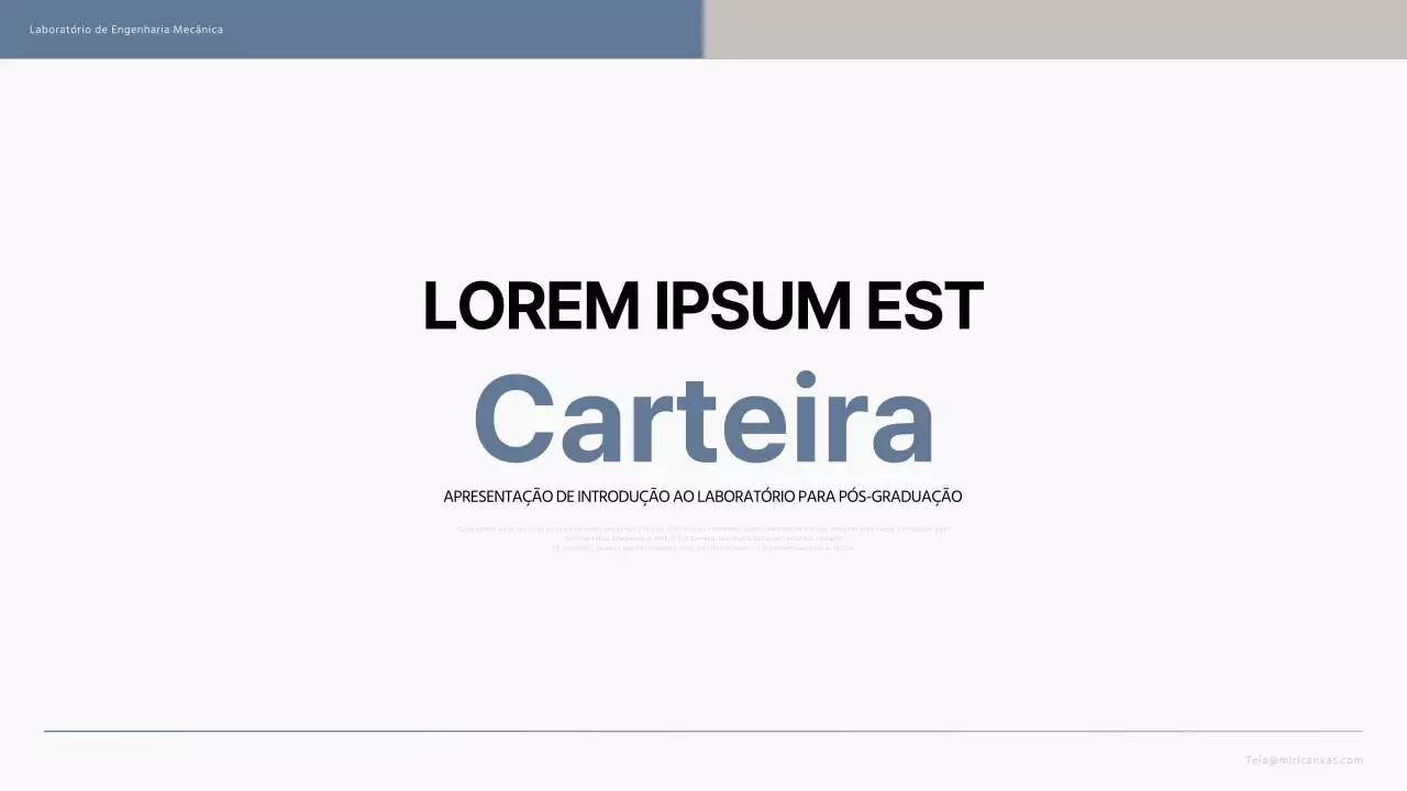 Uma simples introdução azul e bege aos laboratórios de pós-graduação
