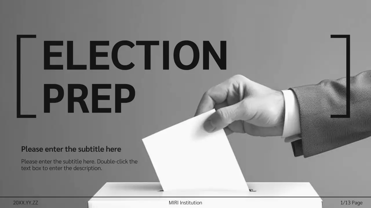 Grey Professional Election Guide Presentation