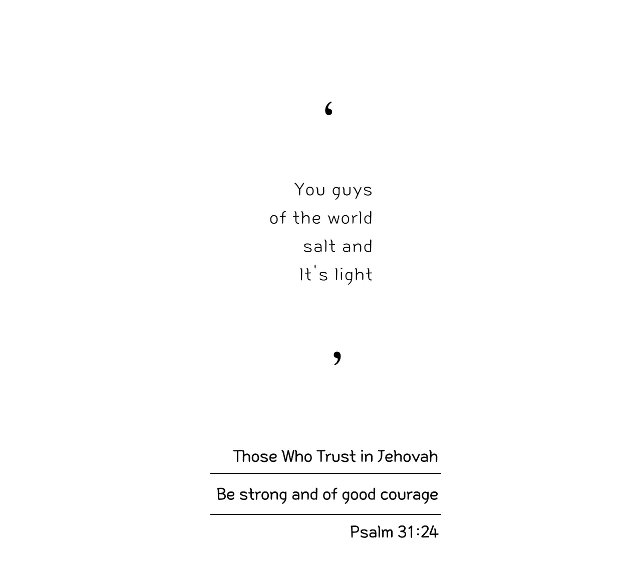 Promote your church with clean-looking biblical text