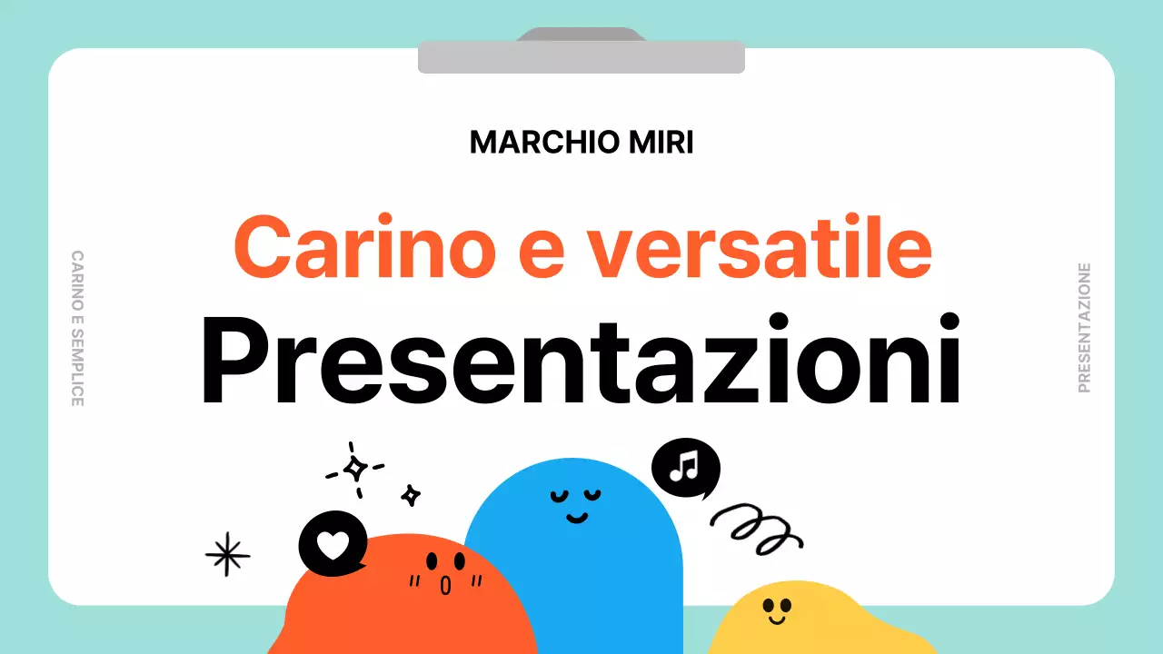 Una guida semplice e carina in azzurro e bianco