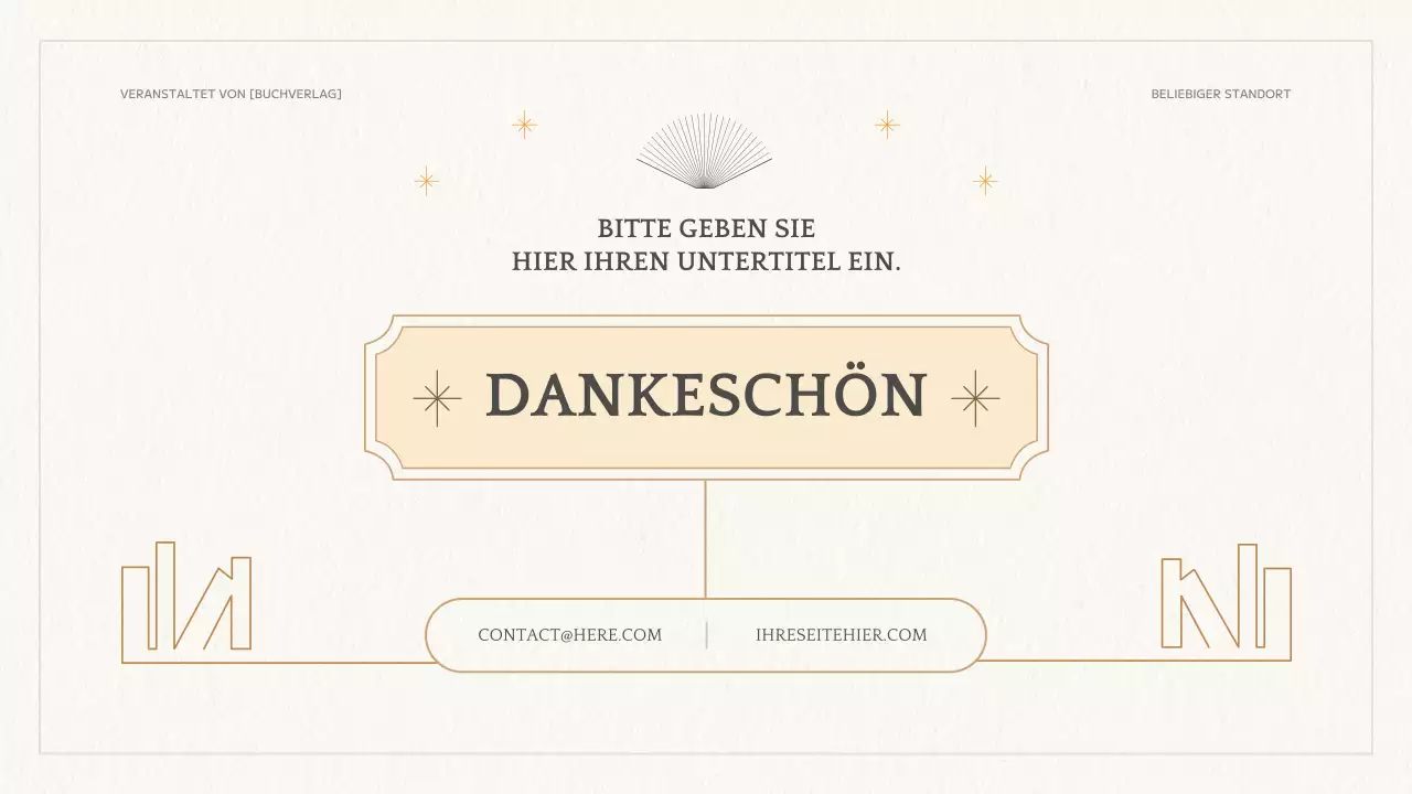 Buchvorstellung des neuen geometrischen Buches in Gelb und Elfenbein