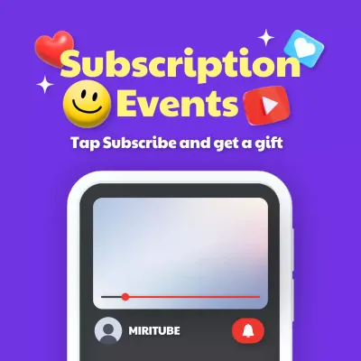 Purple Trendy Subscription Promotion Social Media Post
