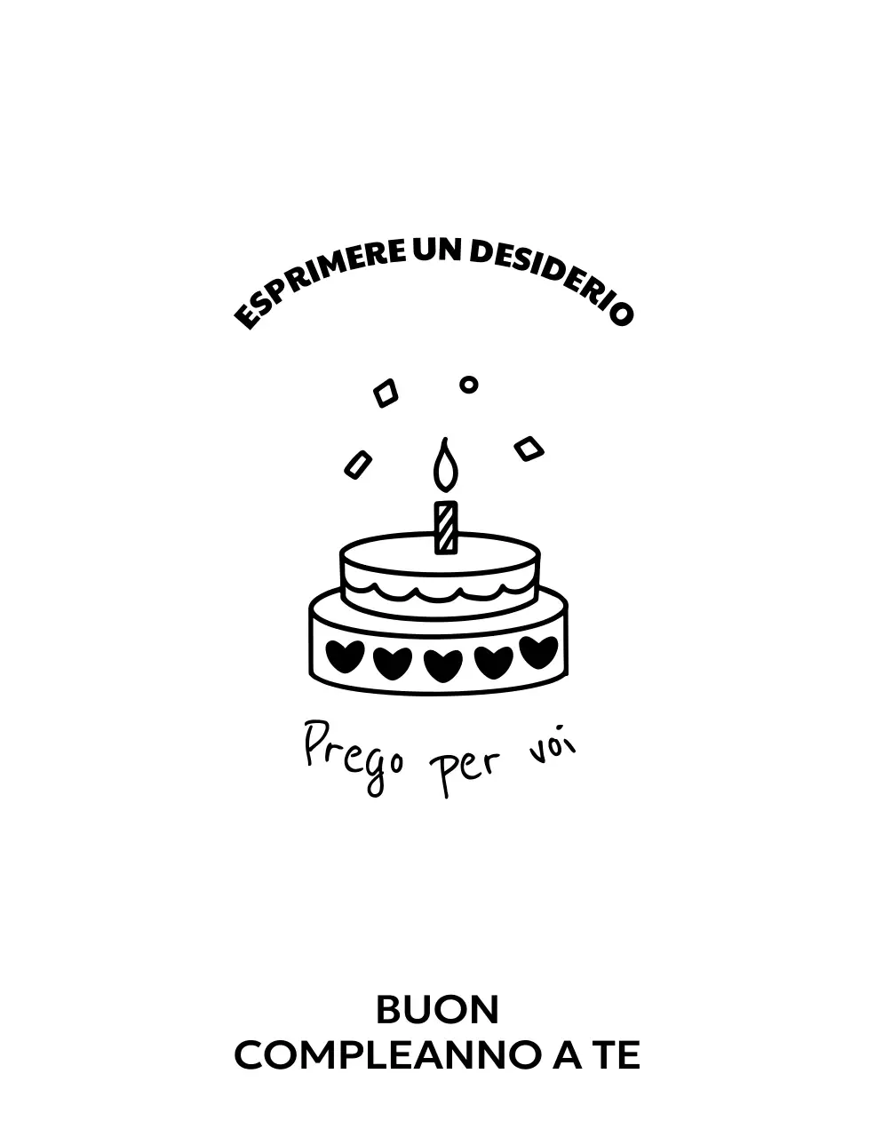 Buon compleanno disegnato a mano con un tocco di classe
