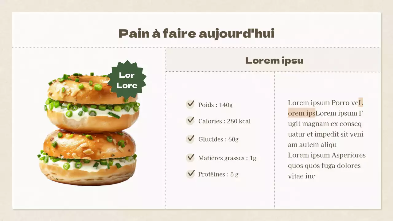 Cours d'un jour de boulangerie moderne en beige Recette