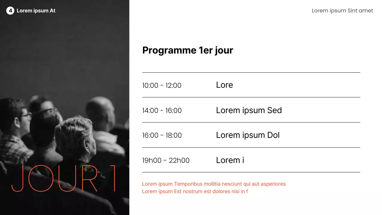 Haut-parleur moderne en orange, noir et blanc