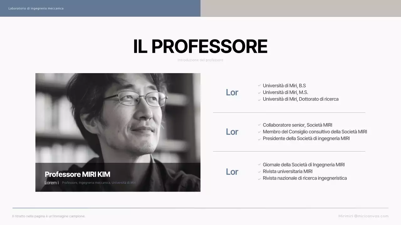 Una semplice introduzione blu e beige ai laboratori per laureati