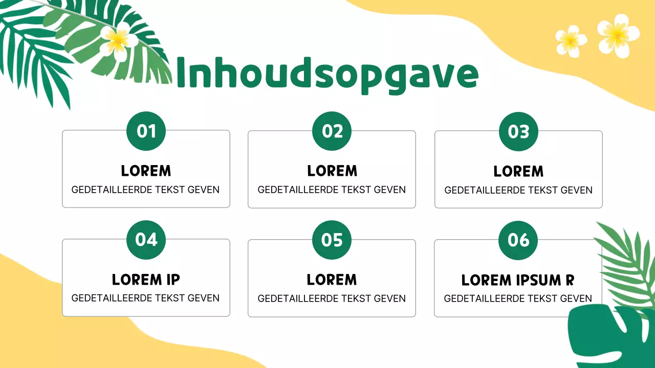 De gele en groene schoolvakantiespecials promoten