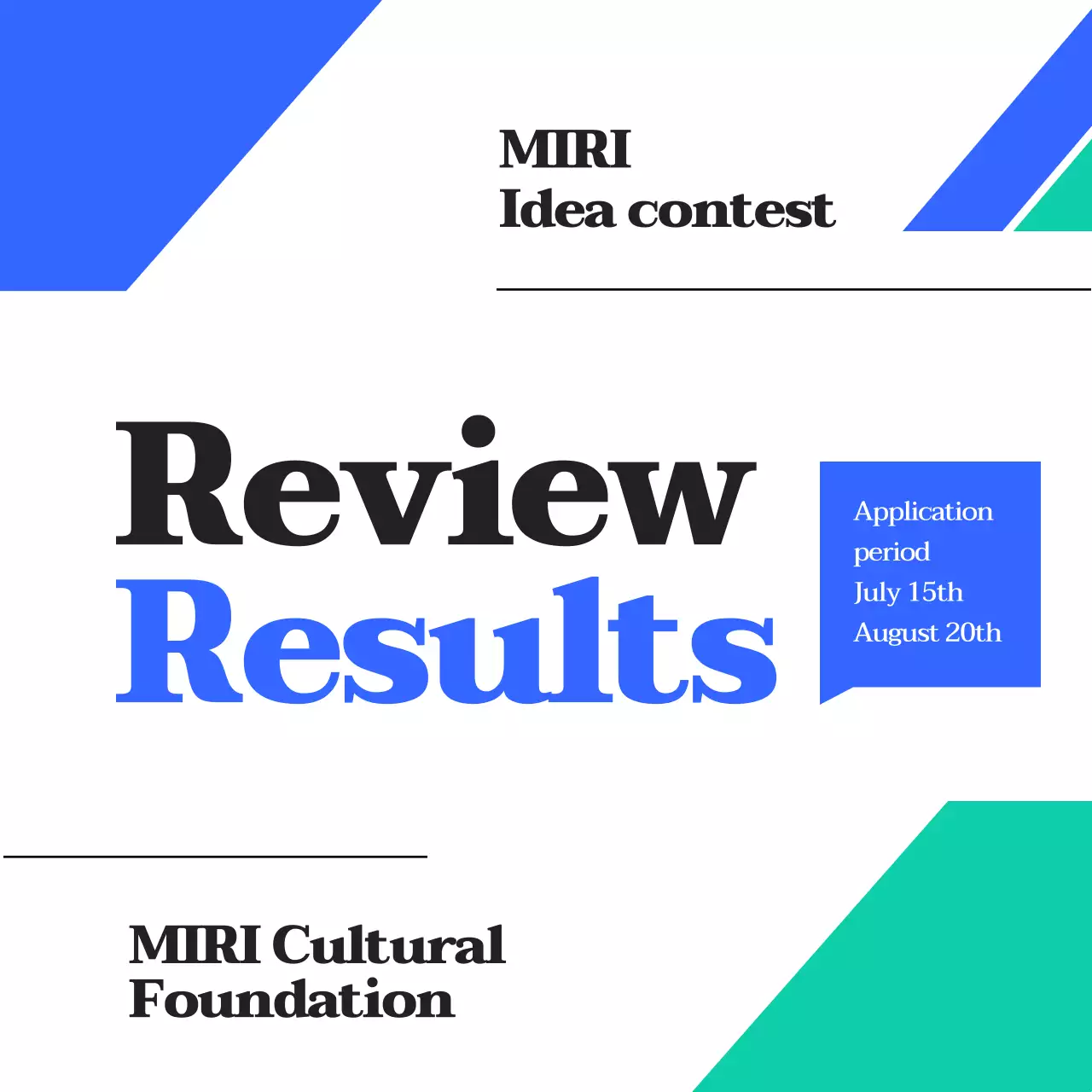 Blue Modern Contest Announcement Instagram Carousel