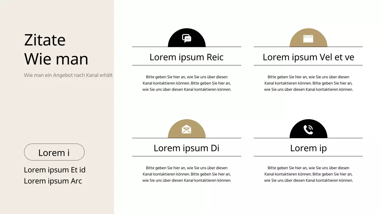 Schwarze und beigefarbene moderne Möbel - Kostenvoranschlag für Bauunternehmer