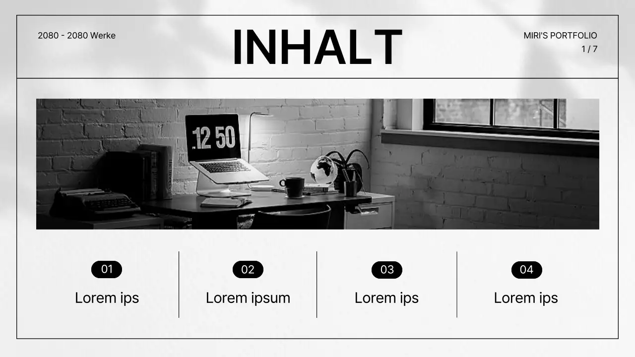 Eine einfache Lebenslaufmappe in Grau und Schwarz