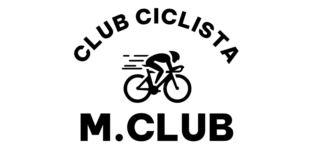 Un club sencillo con una ilustración de una bicicleta de carreras