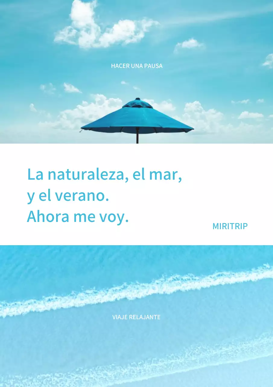 Promueva los viajes sencillos de verano en azul