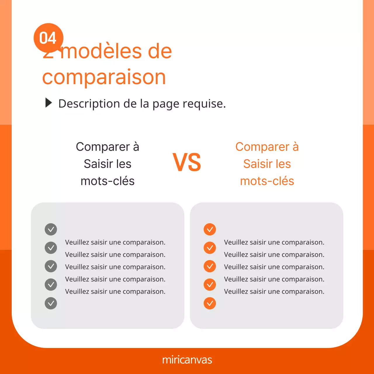 Promouvoir une marque simple en blanc et orange