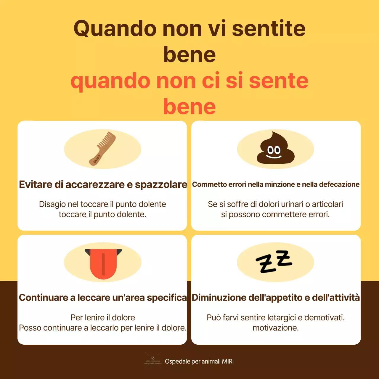 Guida gialla e arancione alla salute degli animali domestici