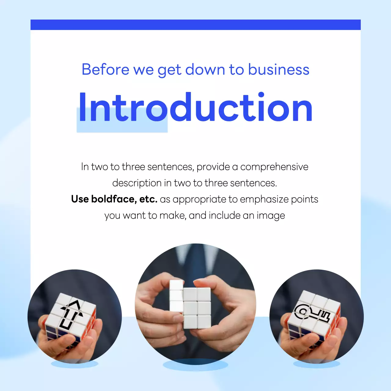 Blue Modern Business News Document Instagram Carousel