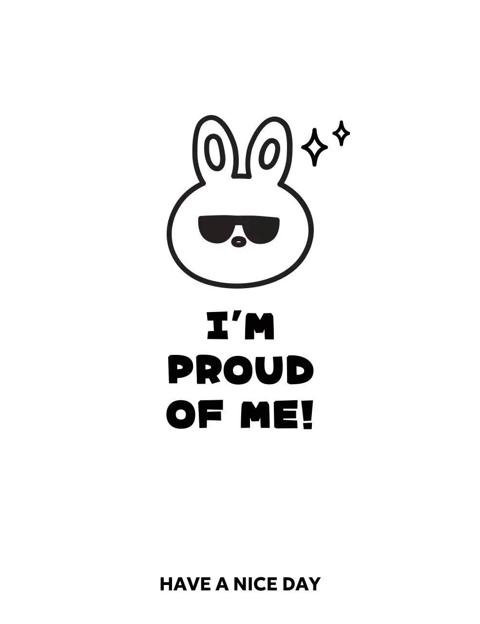 귀여운 힙한 느낌의 개인 굿즈