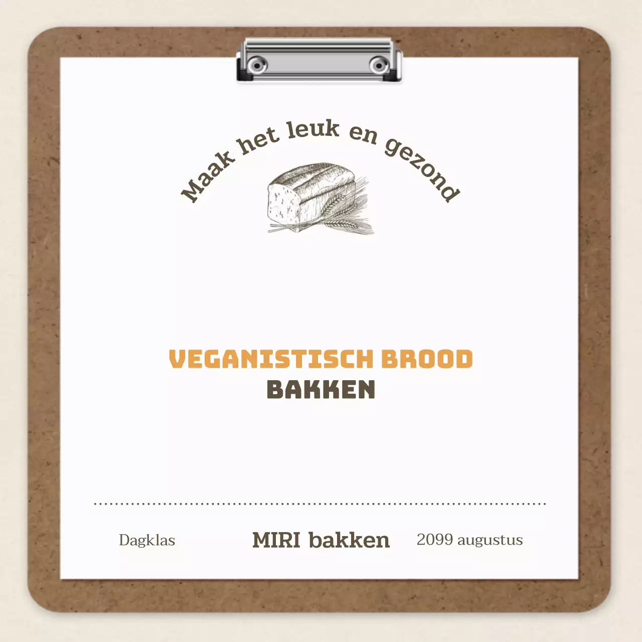 Brown and Vintage bakcursus voor één dag