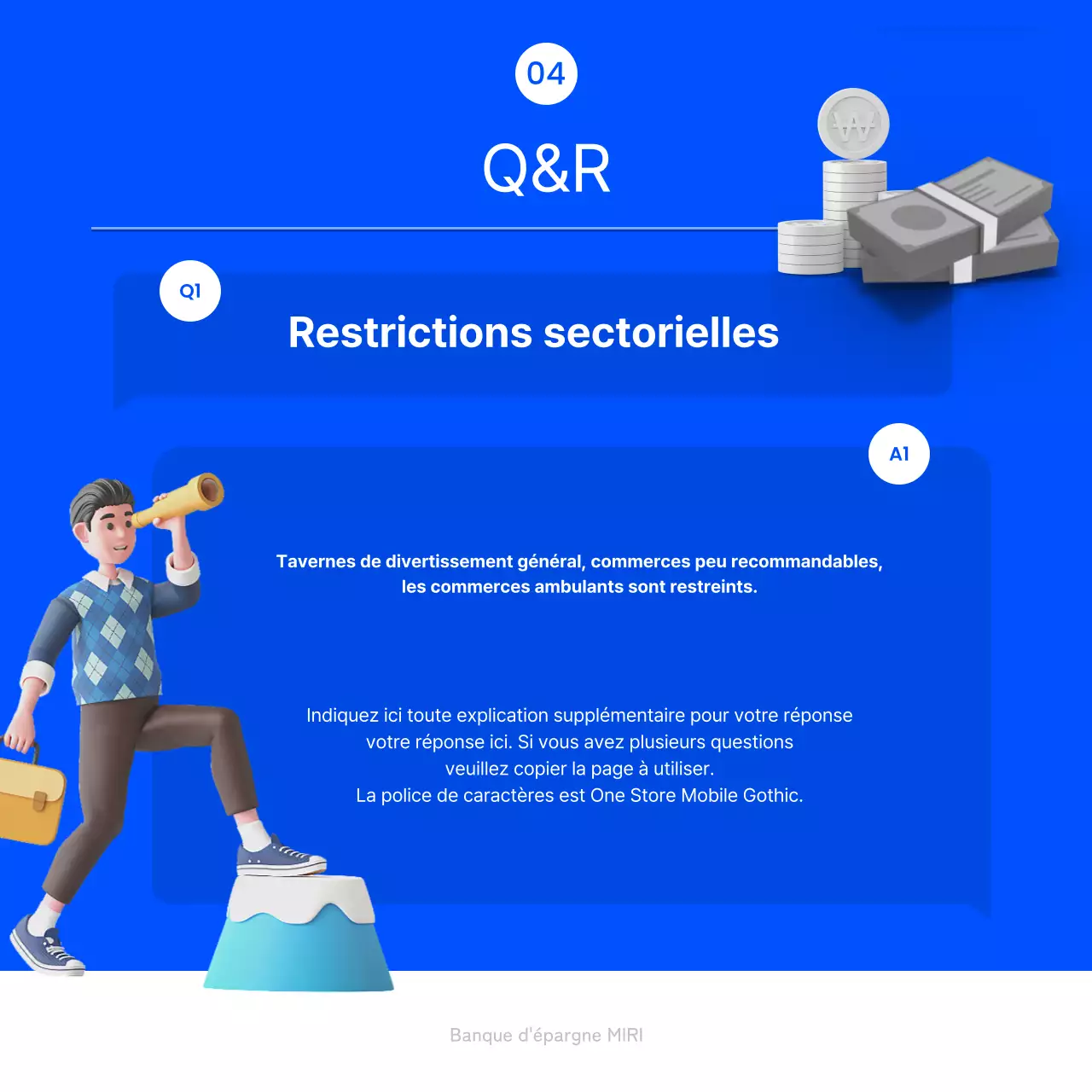 Des prêts à faible taux d'intérêt avec une touche de bleu et de blanc