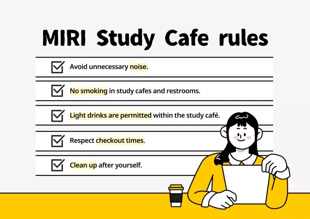 Yellow Simple Cafe Guideline Poster