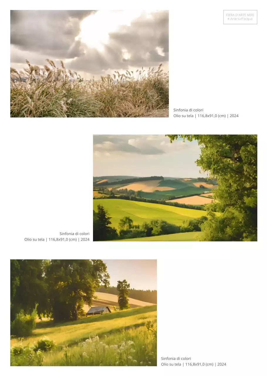 Volantino della fiera d'arte minimale