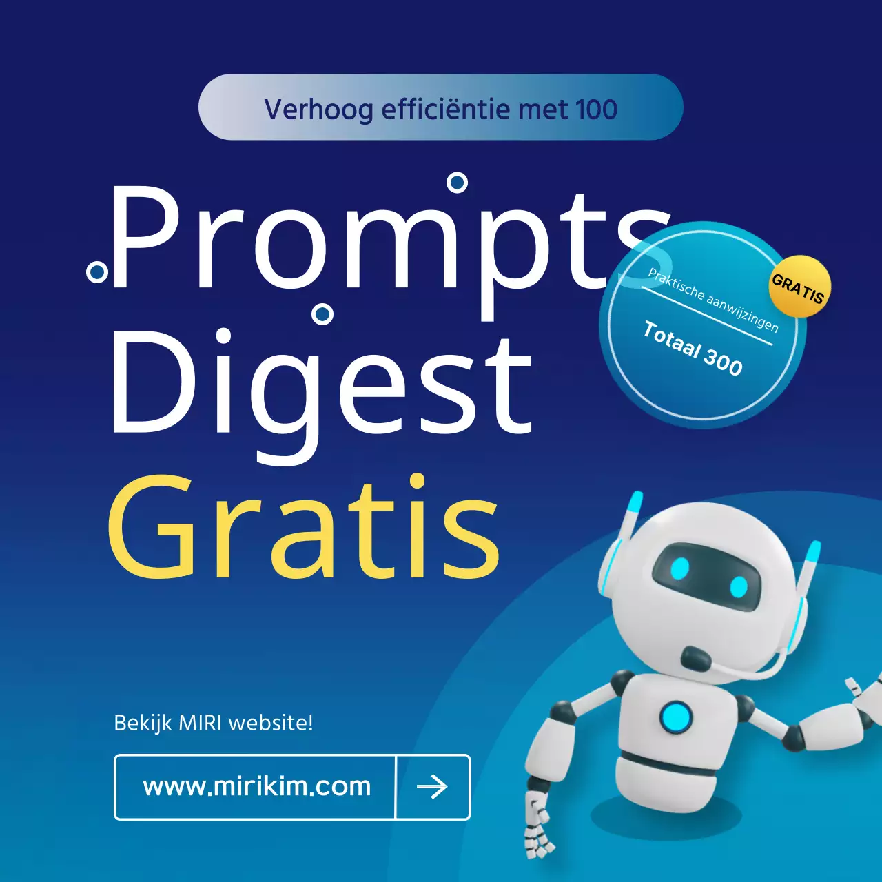 Bevorder blauw en neon, AI-prompts met cybergevoel