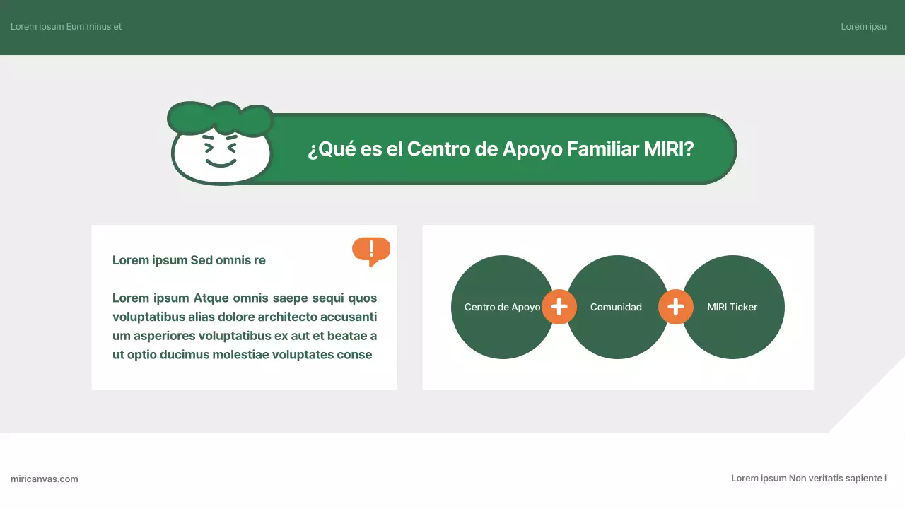 Una guía sencilla, verde y naranja, del Centro de Apoyo a las Familias