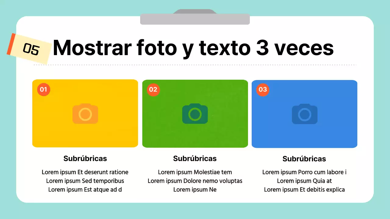 Una sencilla y bonita guía en azul claro y blanco