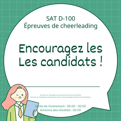 Promouvoir un événement vert et mignon pour le SATs