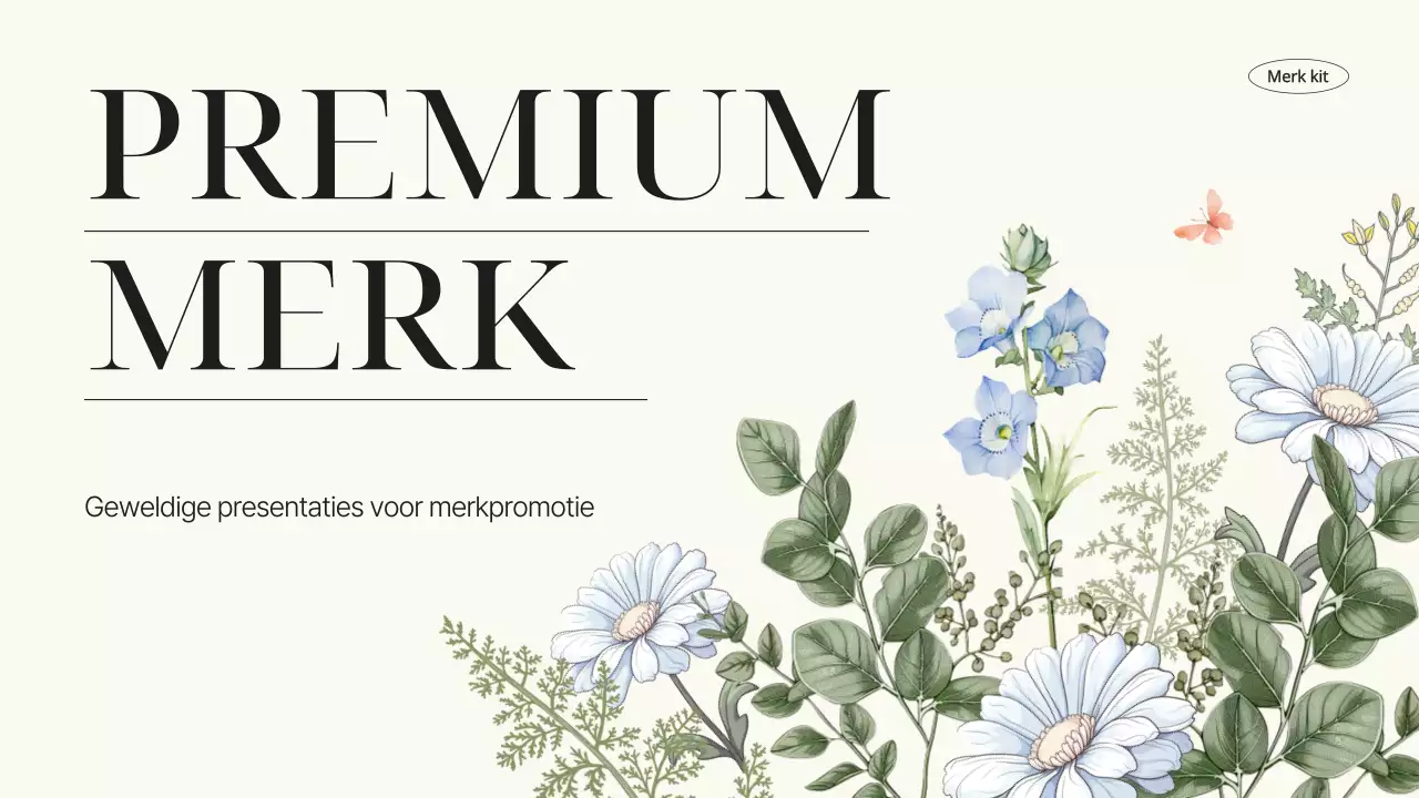 Een merkintroductie van het ivoorkleurige, luxueuze merk Botanic Flowers