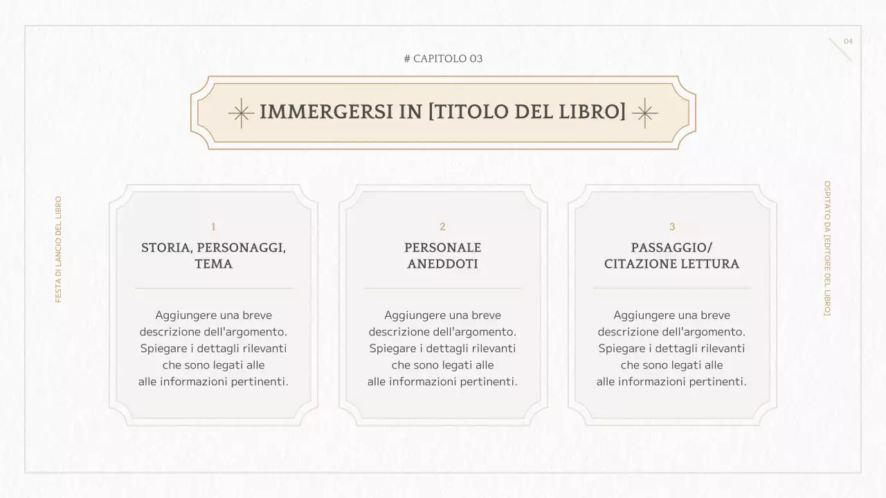 Presentazione del nuovo libro geometrico giallo e avorio