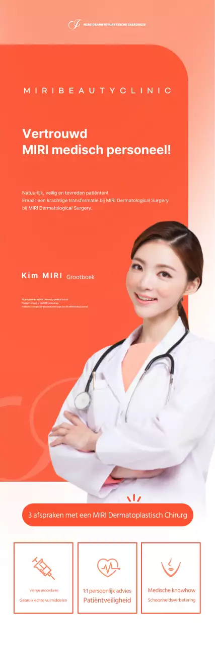 Heldere en vrolijke dermatoplastie evenement en procedure banners