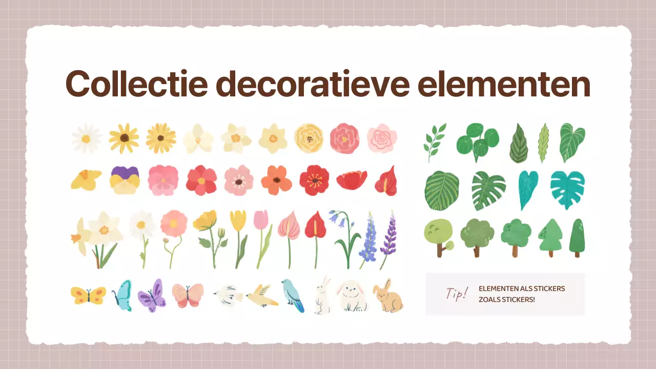 Een gezellig beige en bruin kunstschoolprospectus