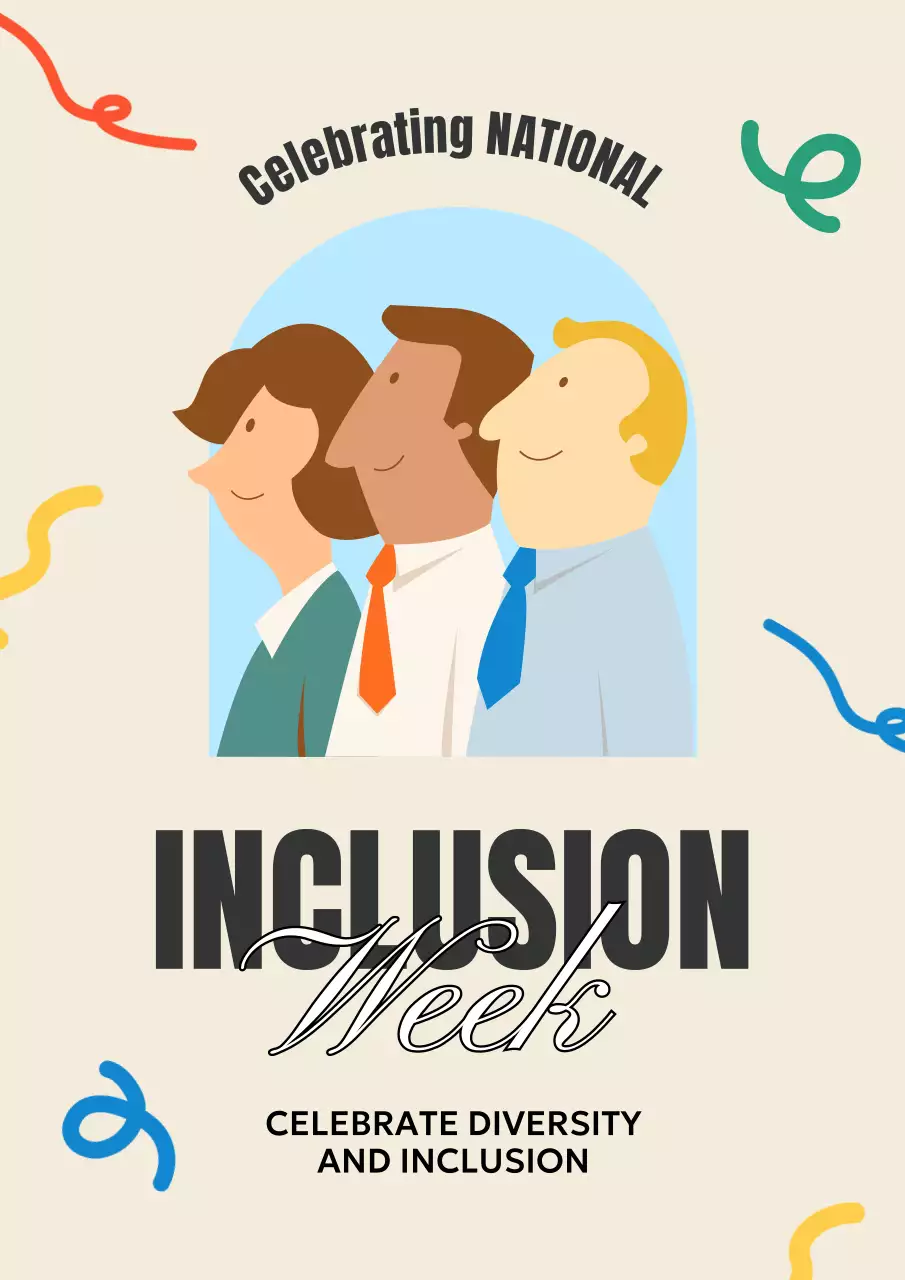 Beige Simple Diversity Announcement Poster