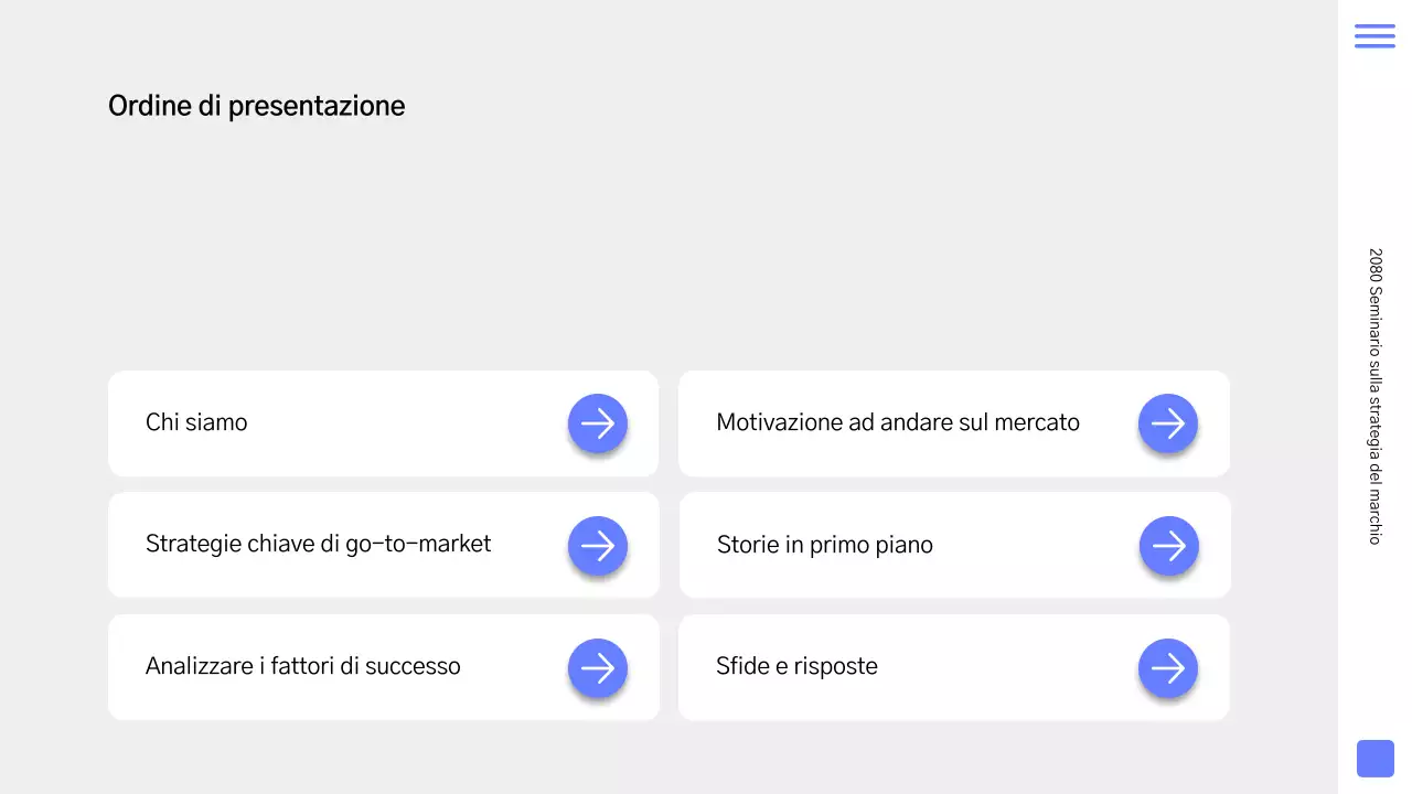 Un semplice primer per la strategia del marchio in blu e grigio