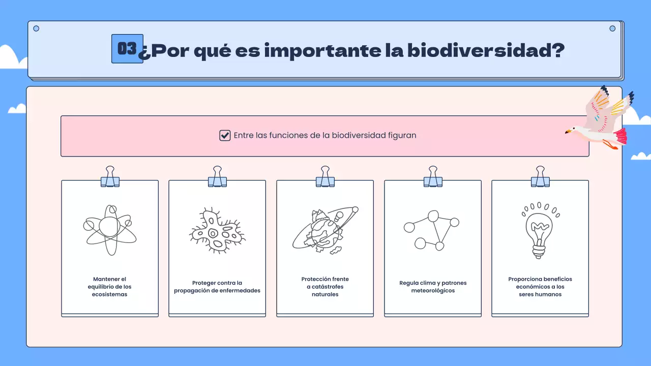 Biodiversidad tropical en azul y rosa Recursos educativos