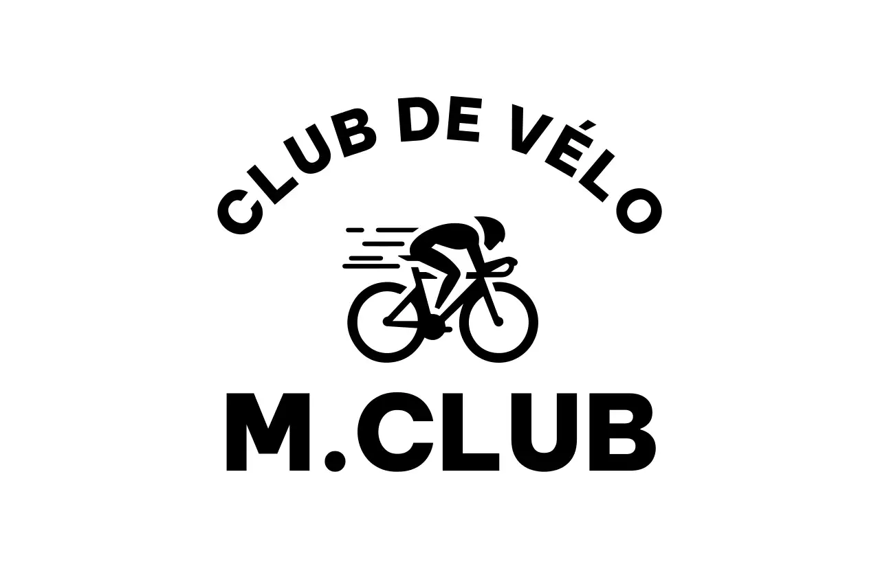 Un club simple avec l'illustration d'un vélo de course