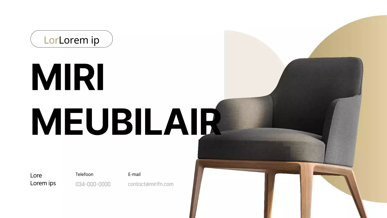 Zwart en beige modern meubilair aannemers offertegids