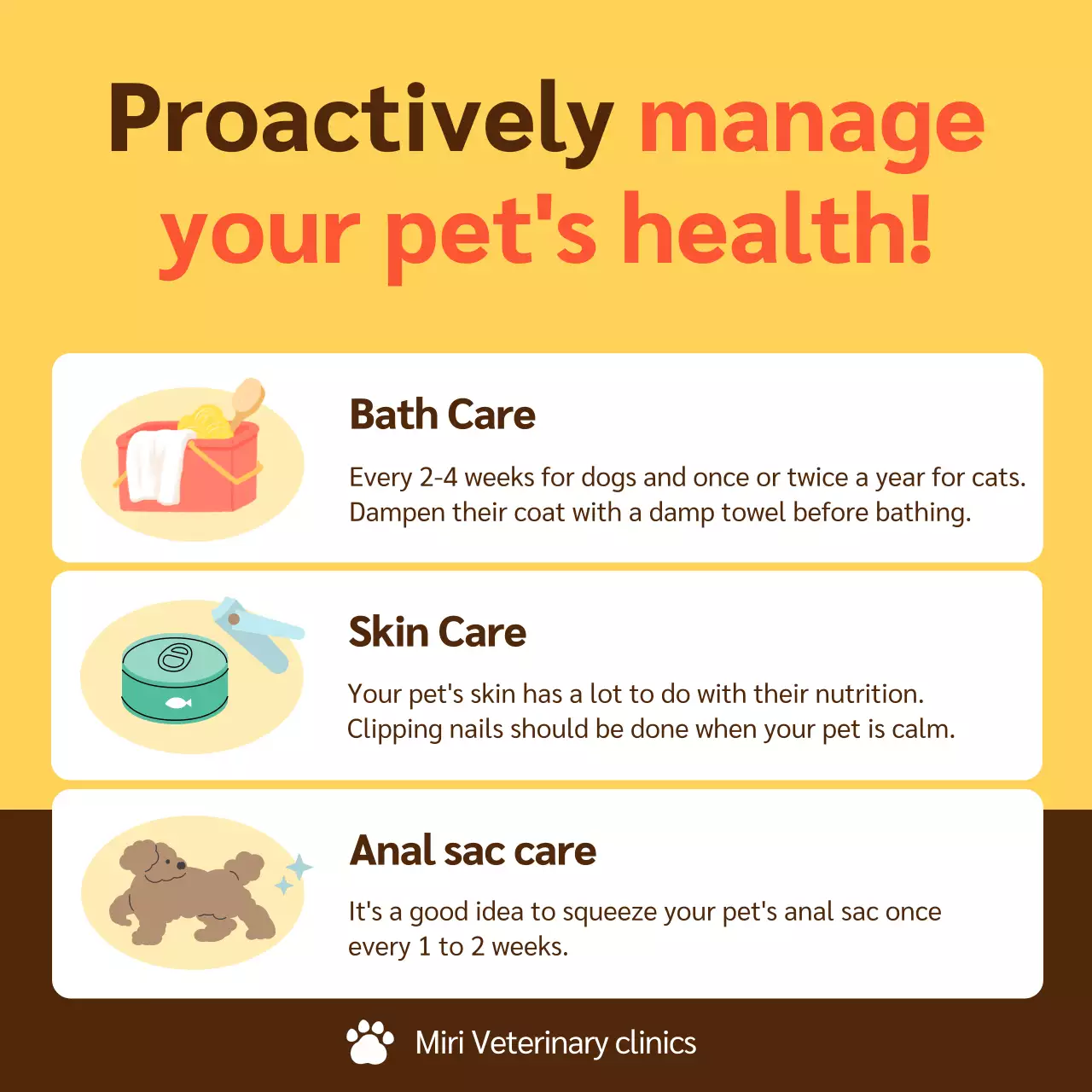 Yellow Minimal Pet Guide Instagram Carousel