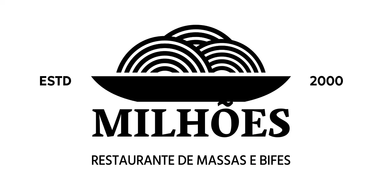 Logótipos de restaurantes com ícones minimalistas