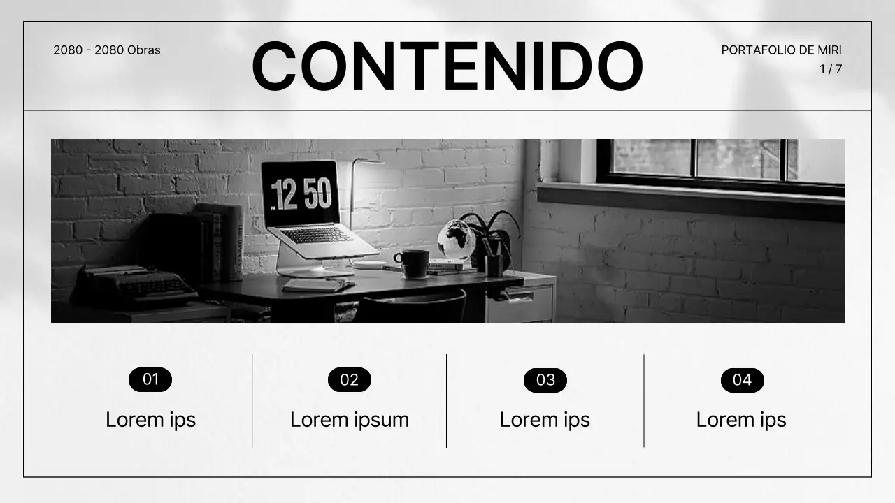 Una sencilla carpeta de CV en gris y negro