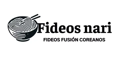 Logotipo de restaurante coreano Noodles con ilustración