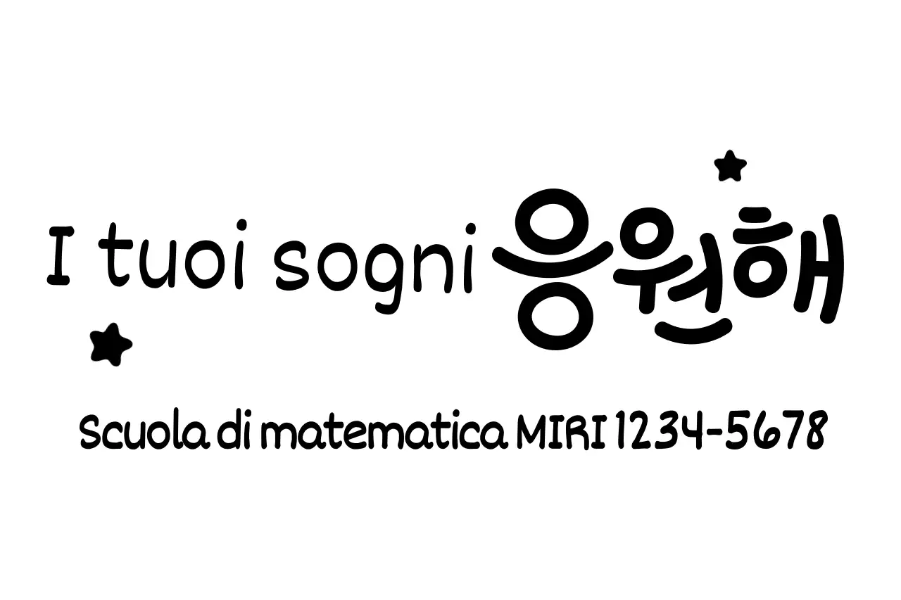 Discorsi educativi scritti a mano ispirati alla calligrafia