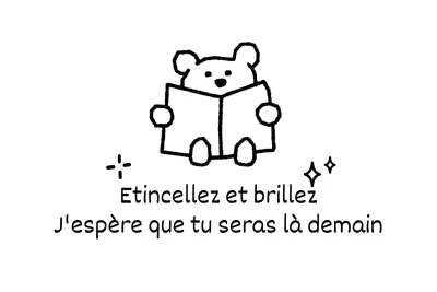 Promouvoir avec des phrases mignonnes et encourageantes