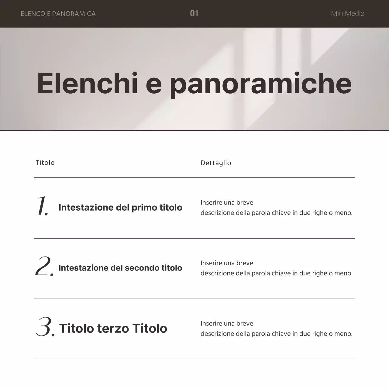 Una semplice newsletter aziendale in marrone e bianco