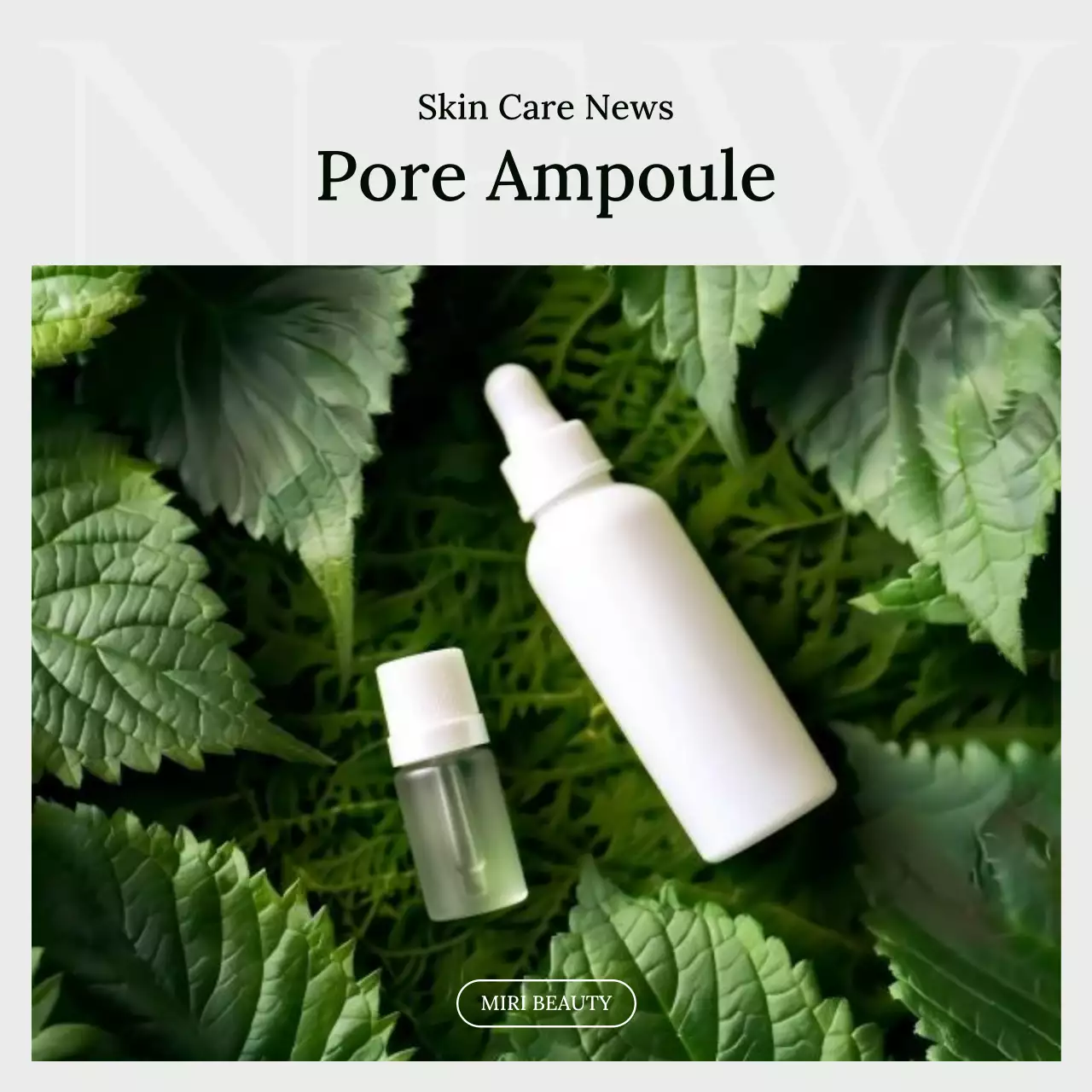 Green Modern Skincare Promotion Social Media Post