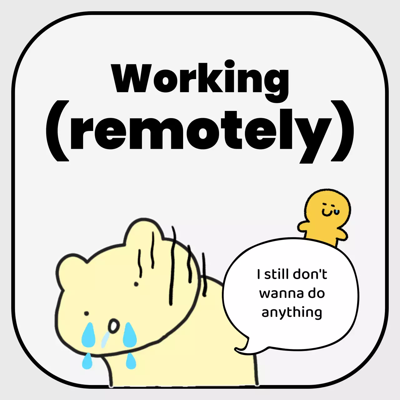 A collection of yellow, minimalist messenger profile photos