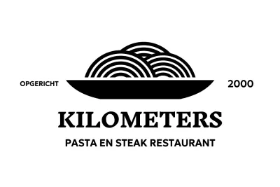 Restaurantlogo's met minimalistische pictogrammen