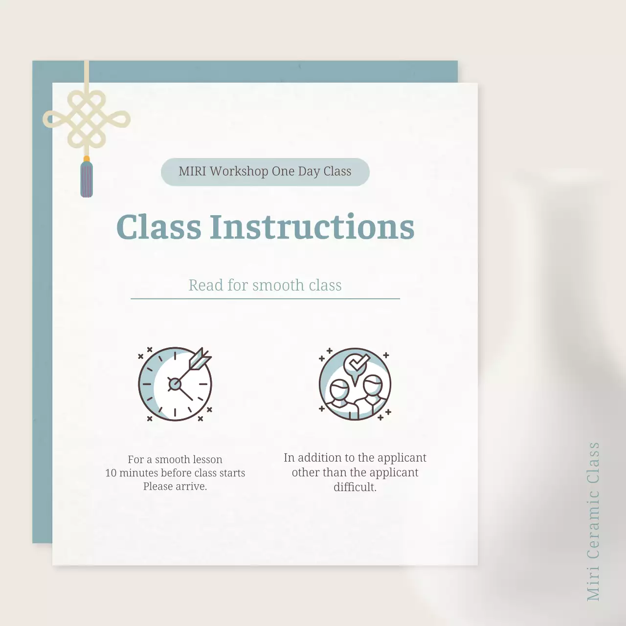 Blue Minimalist Ceramic Guide Social Media Post