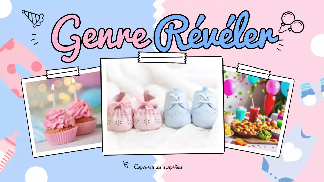 Une jolie fête de révélation du sexe en bleu clair et rose MainTitle